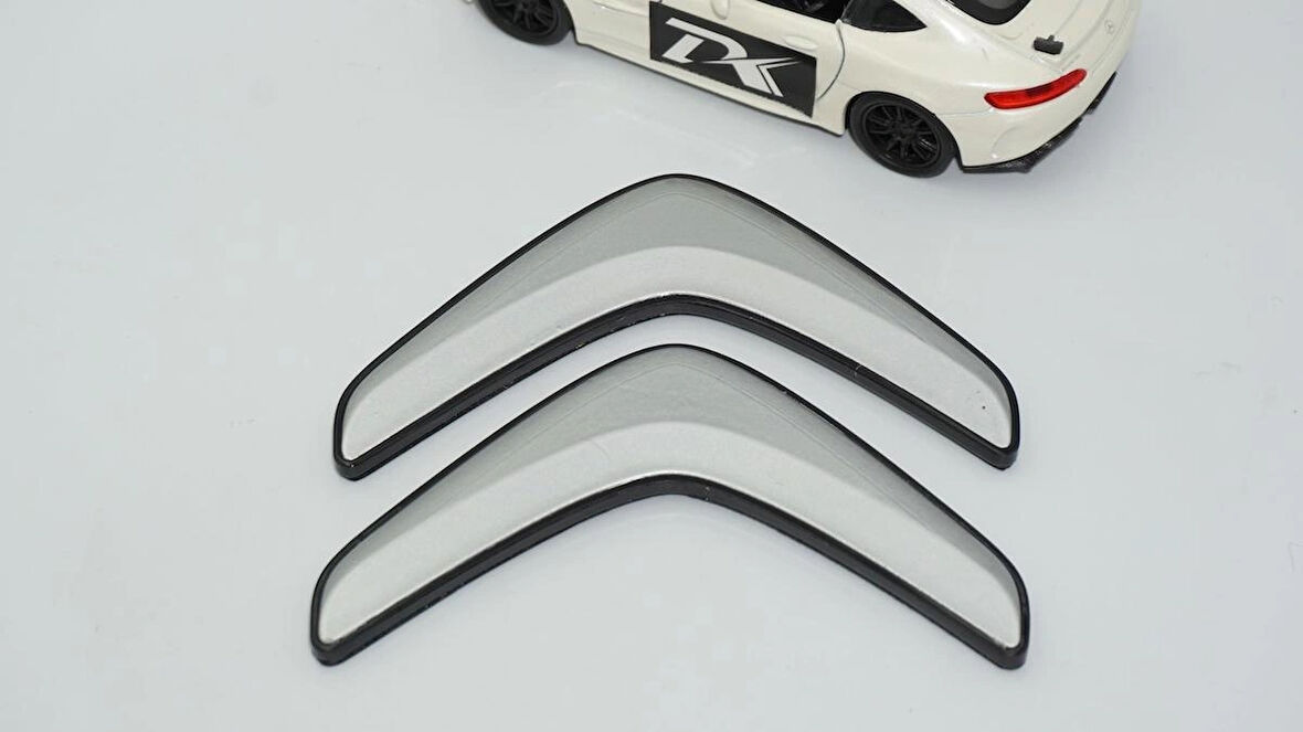 DK Tuning Citroen C3 C4 C5 C6 Gri Siyah ABS Bagaj Logo Arma
