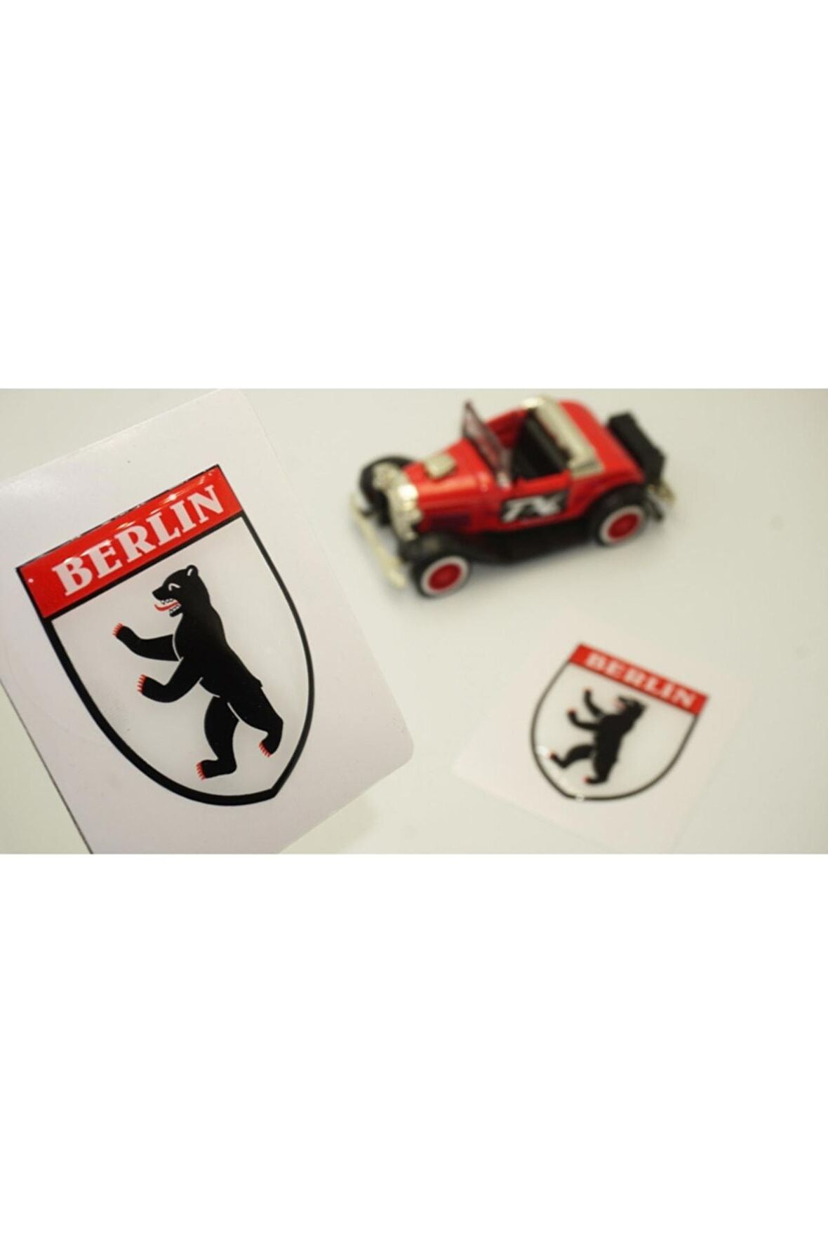 Berlin Logo Damla Silikon Sticker 2 Li Set
