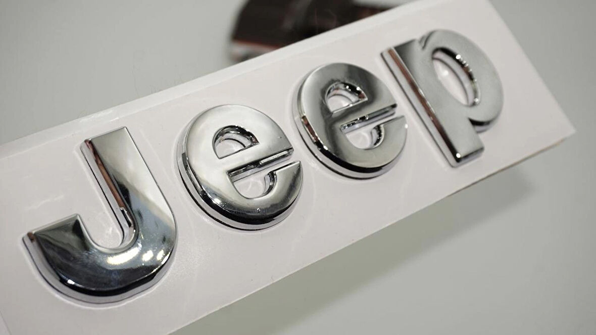 DK Tuning Jeep Kaput Bagaj Krom Metal Logo Amblem Arma