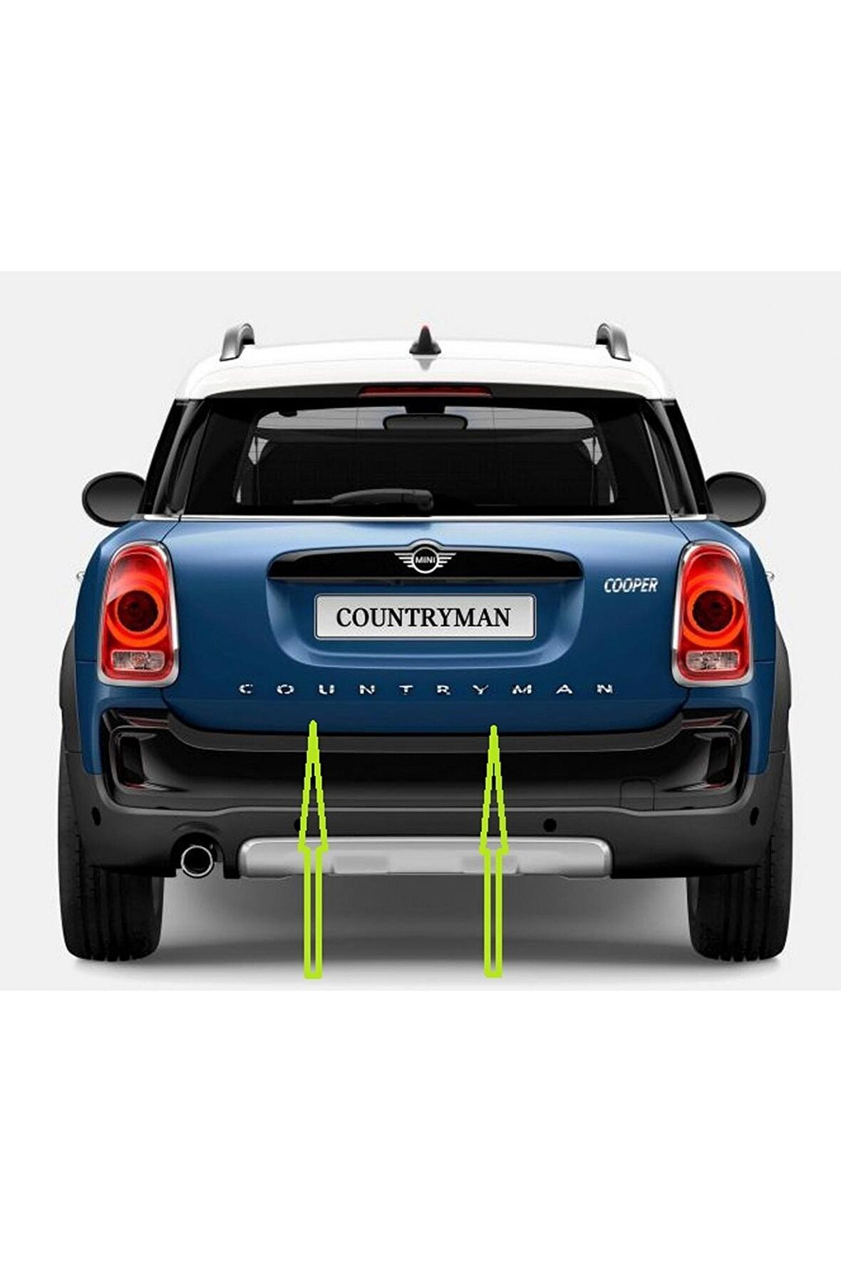 Mini Cooper Countryman R60 F60 Krom Metal 3m Bagaj Yazı Logo