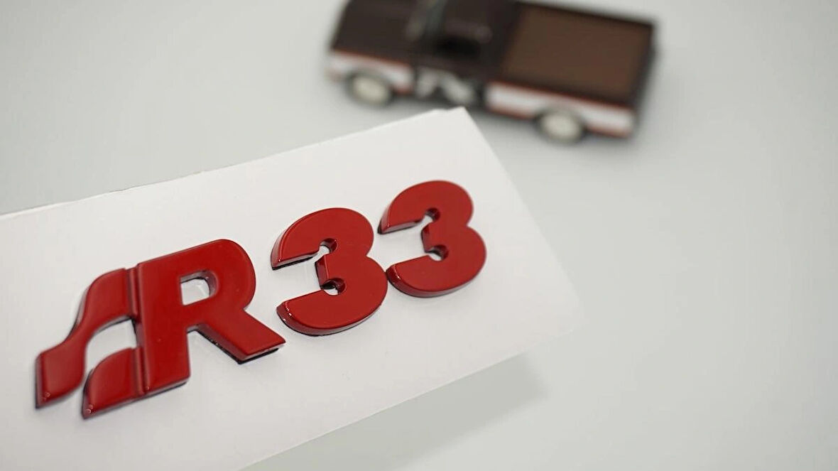 DK Tuning Volkswagen Golf Polo Kırmızı R33 MK4 MK5 Bagaj Yazı Arma