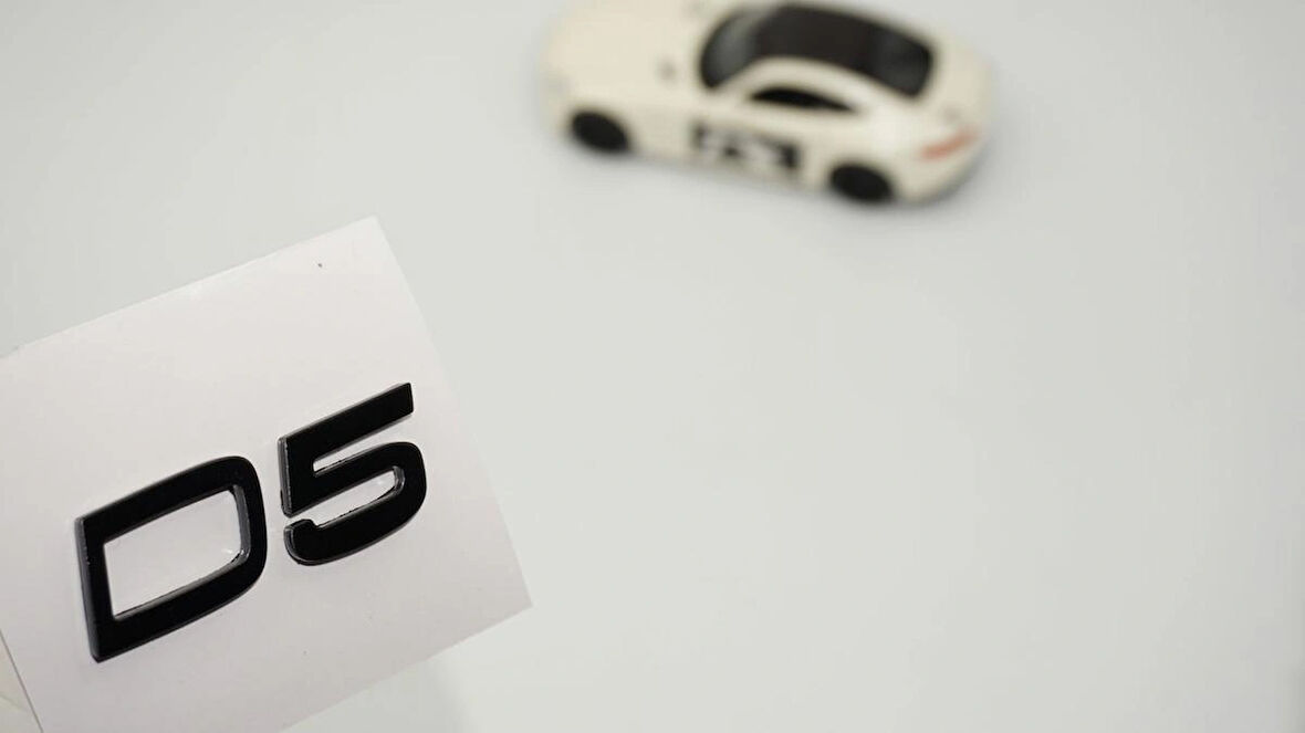 DK Tuning D5 Küçük Boy Bagaj Yazı Logo Volvo ile Uyumlu