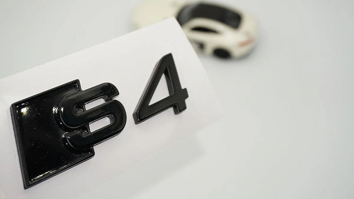 DK Tuning S4 Siyah 3M Bagaj Logo Audi İle Uyumlu