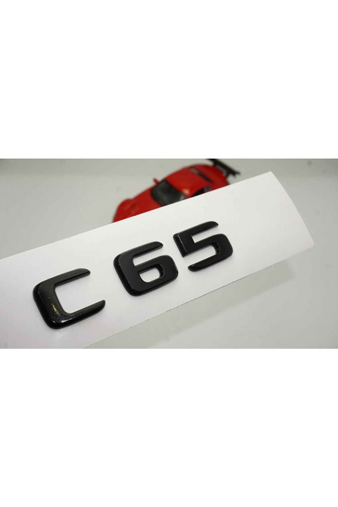 C 65 Bagaj Parlak Siyah Abs 3m 3d Yazı Logo