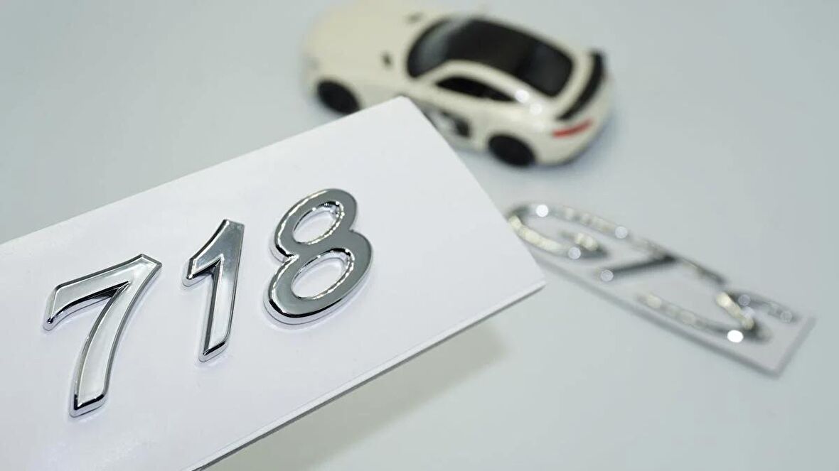 DK Tuning Porsche 718 GTS Bagaj 3M 3D ABS Yazı Logo Amblem Seti