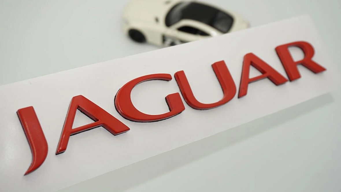 DK Tuning Jaguar Sport Kırmızı ABS 3M Bagaj Yazı Logo