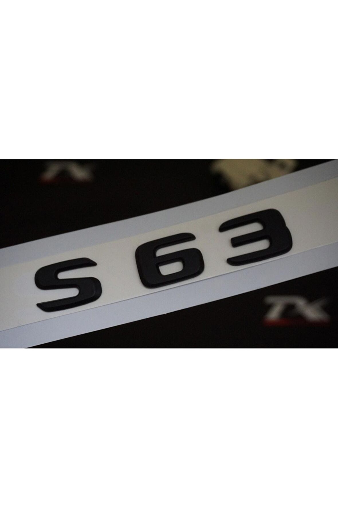 S63 Bagaj Yazı Logo Mat Siyah Renk Oem Ürün
