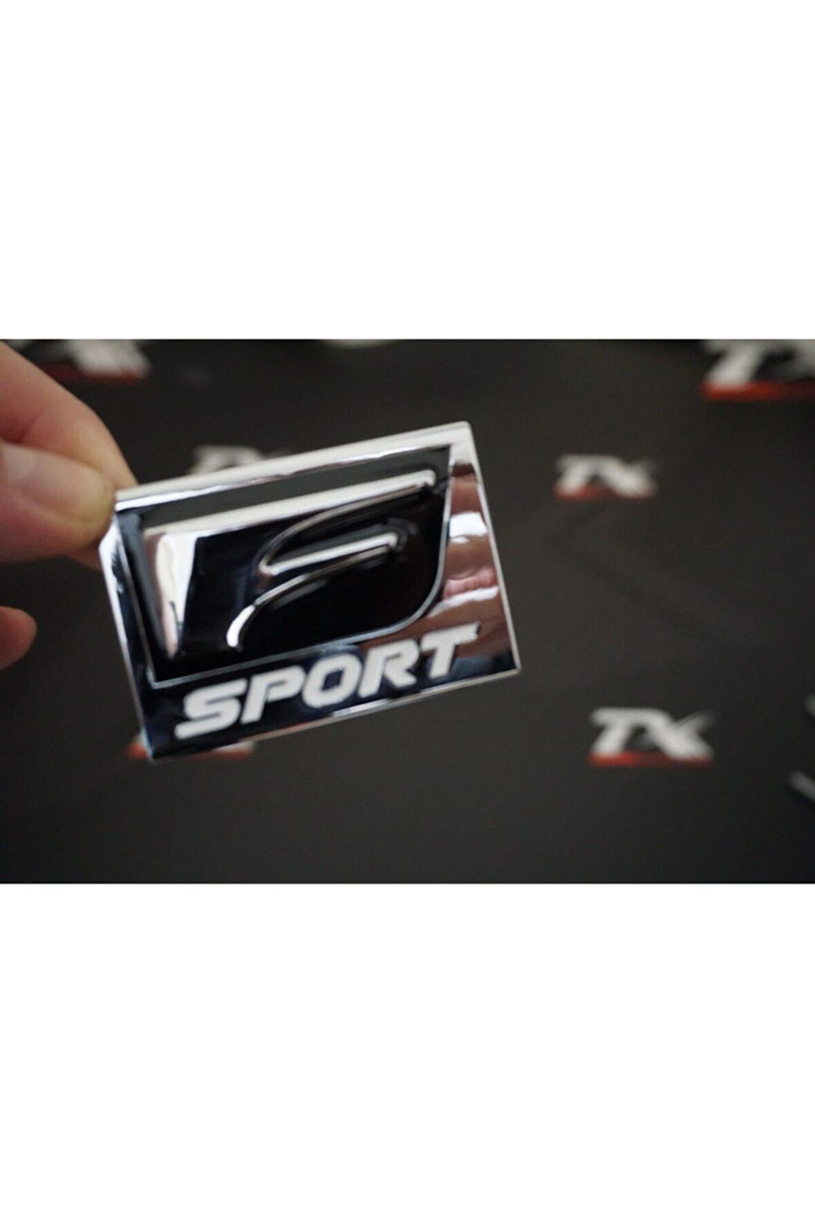 F Sport Bagaj Body Logo Krom Metal 3m Plaka