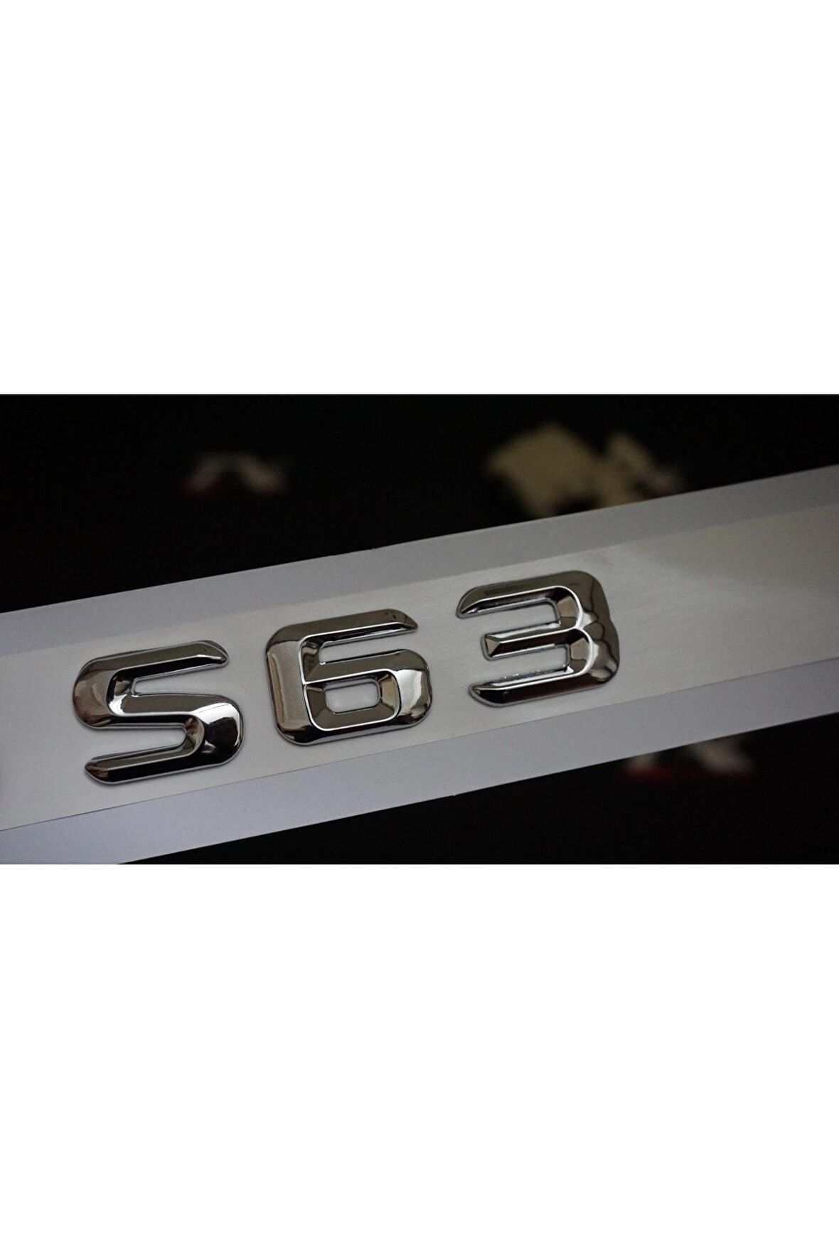 S 63 Bagaj Krom Metal 3m 3d Yazı Logo