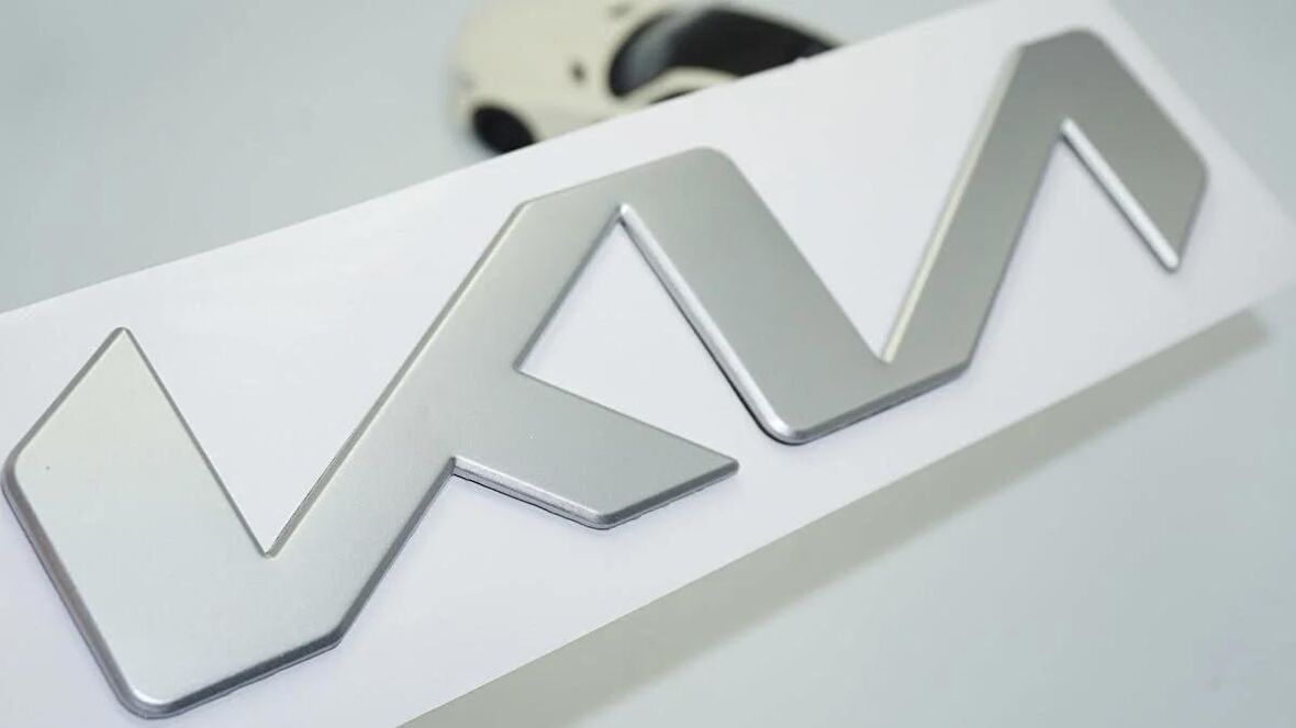 DK Tuning Kia Yeni Nesil Gri Metal Kaput Bagaj 21cm Logo Arma