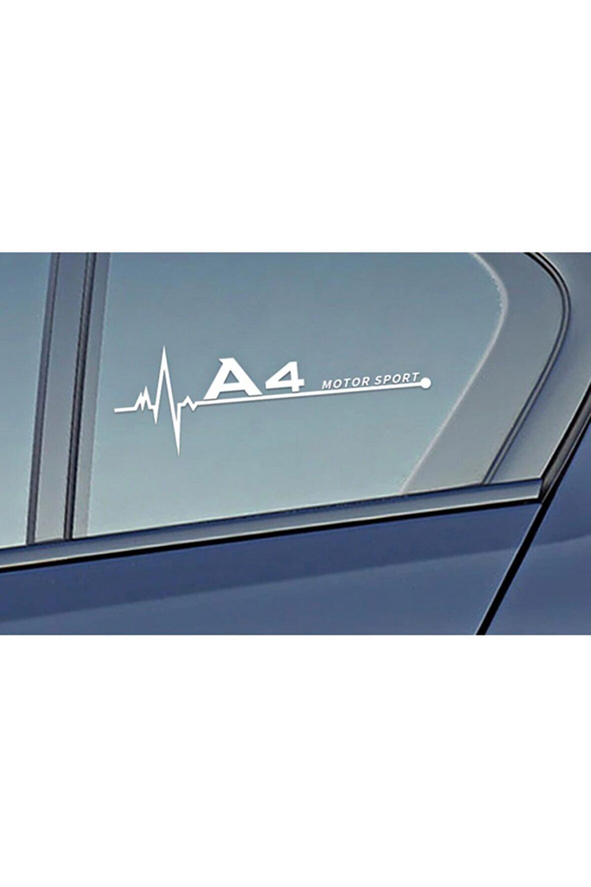 Audi A4 Motor Sport Kelebek Cam Sticker 2 Li Set