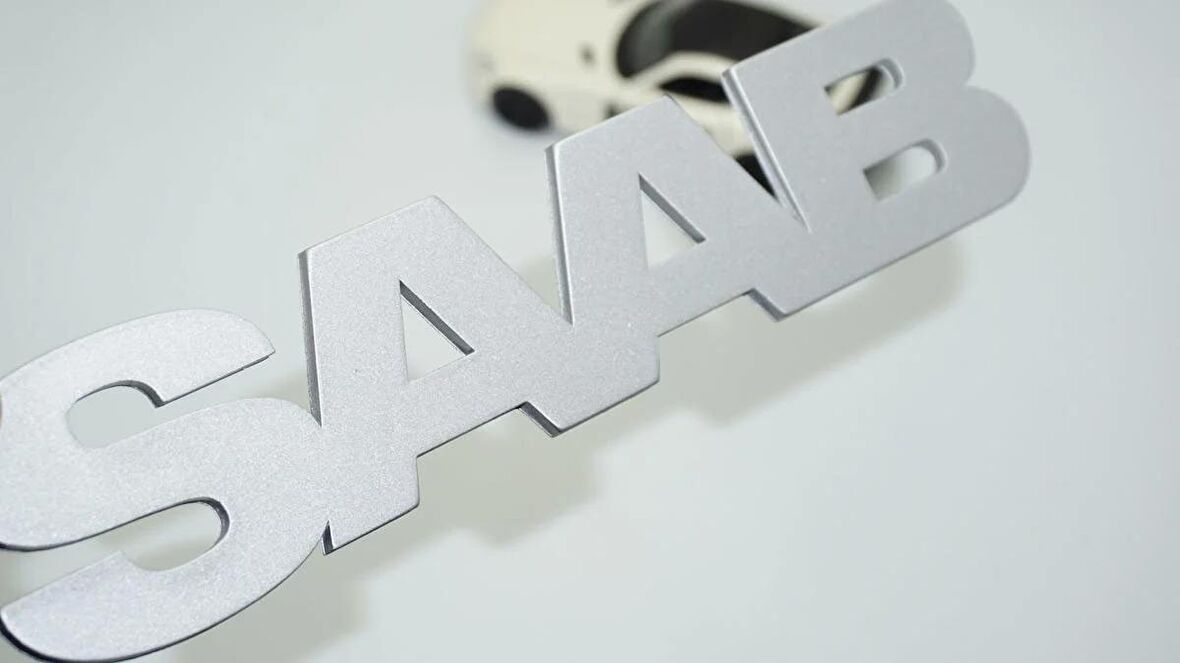 DK Tuning Saab Bagaj Gri ABS Logo Amblem Arma