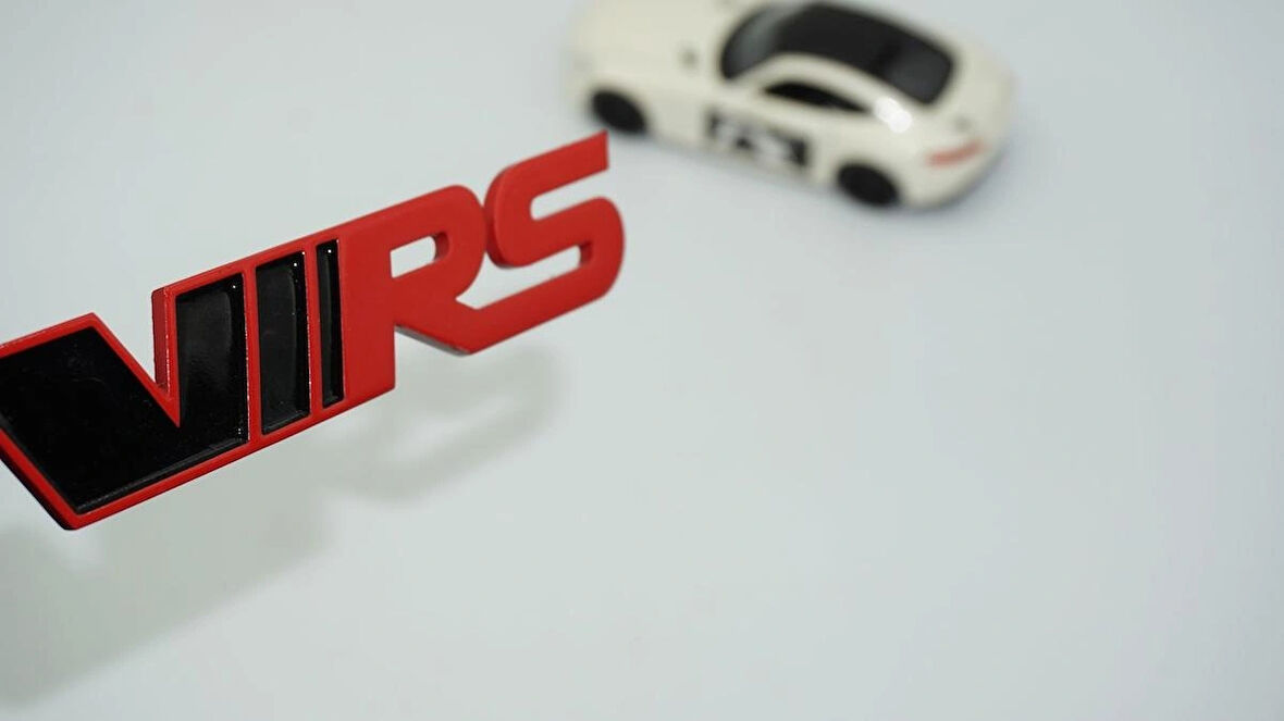 DK Tuning Skoda VRS Bagaj Kırmızı Siyah Kırmızı Siyah 3M 3D Logo Arma