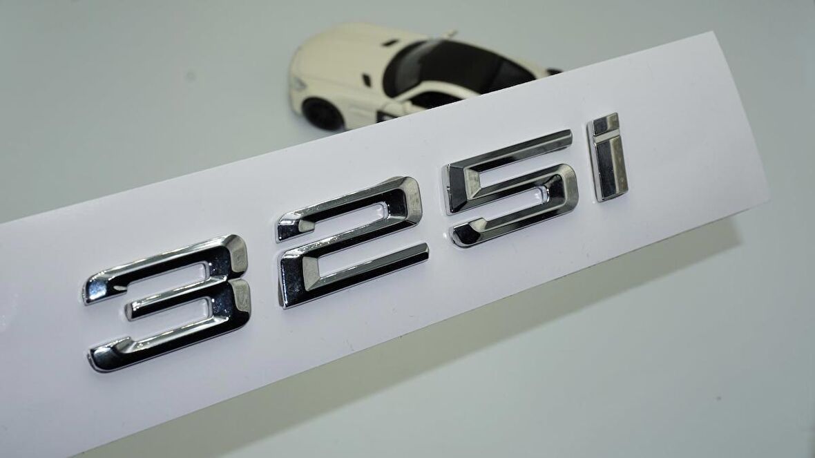 Dk Tuning 325i Bagaj Krom Metal 3m 3d Yazı Logo Bmw İle Uyumlu