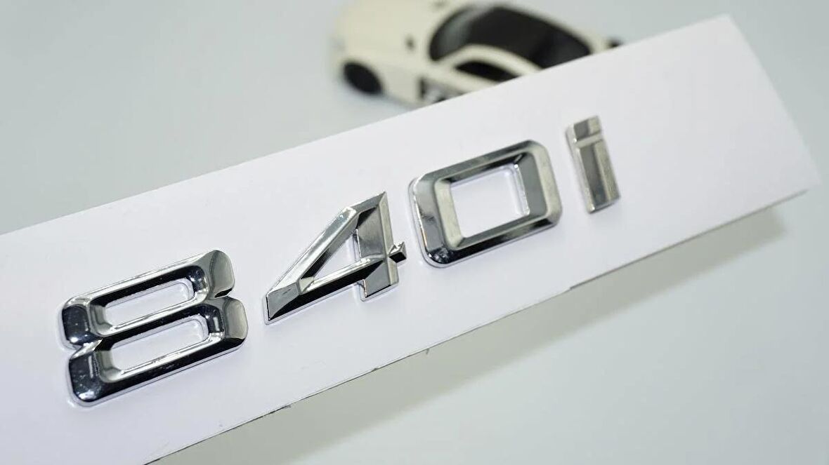 DK Tuning 840i Bagaj Krom Metal 3M 3D Yazı Logo Bmw İle Uyumlu