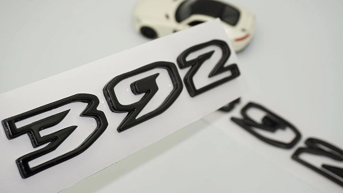 DK Tuning Wrangler Rubicon 392 Siyah Kaput Yazı Jeep İle Uyumlu