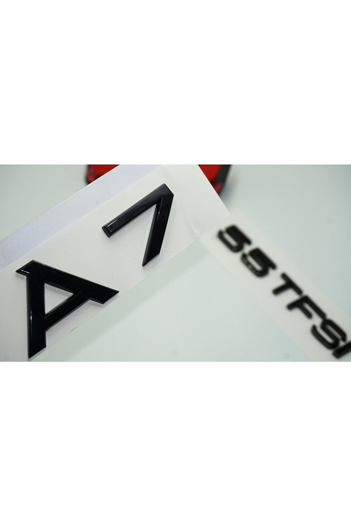 Audi A7 Uyumlu 55 Tfsi Parlak Siyah Abs 3m 3d Bagaj Yazı Logo Ürün