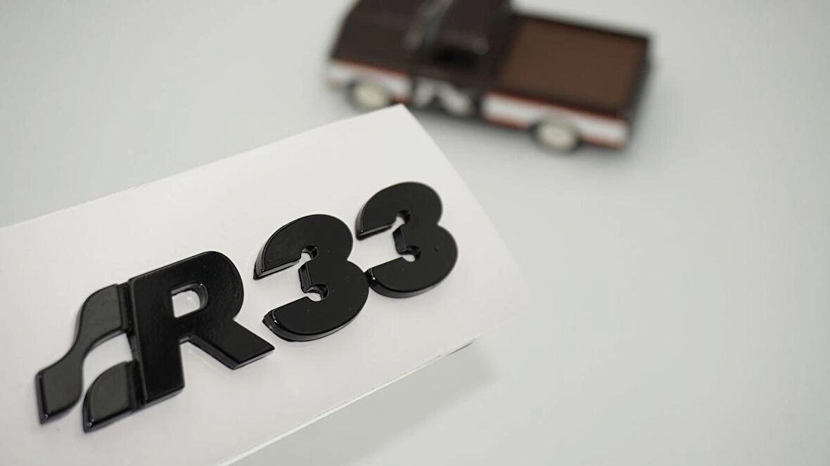 DK Tuning Volkswagen Golf Polo Siyah R33 MK4 MK5 Bagaj Yazı Arma