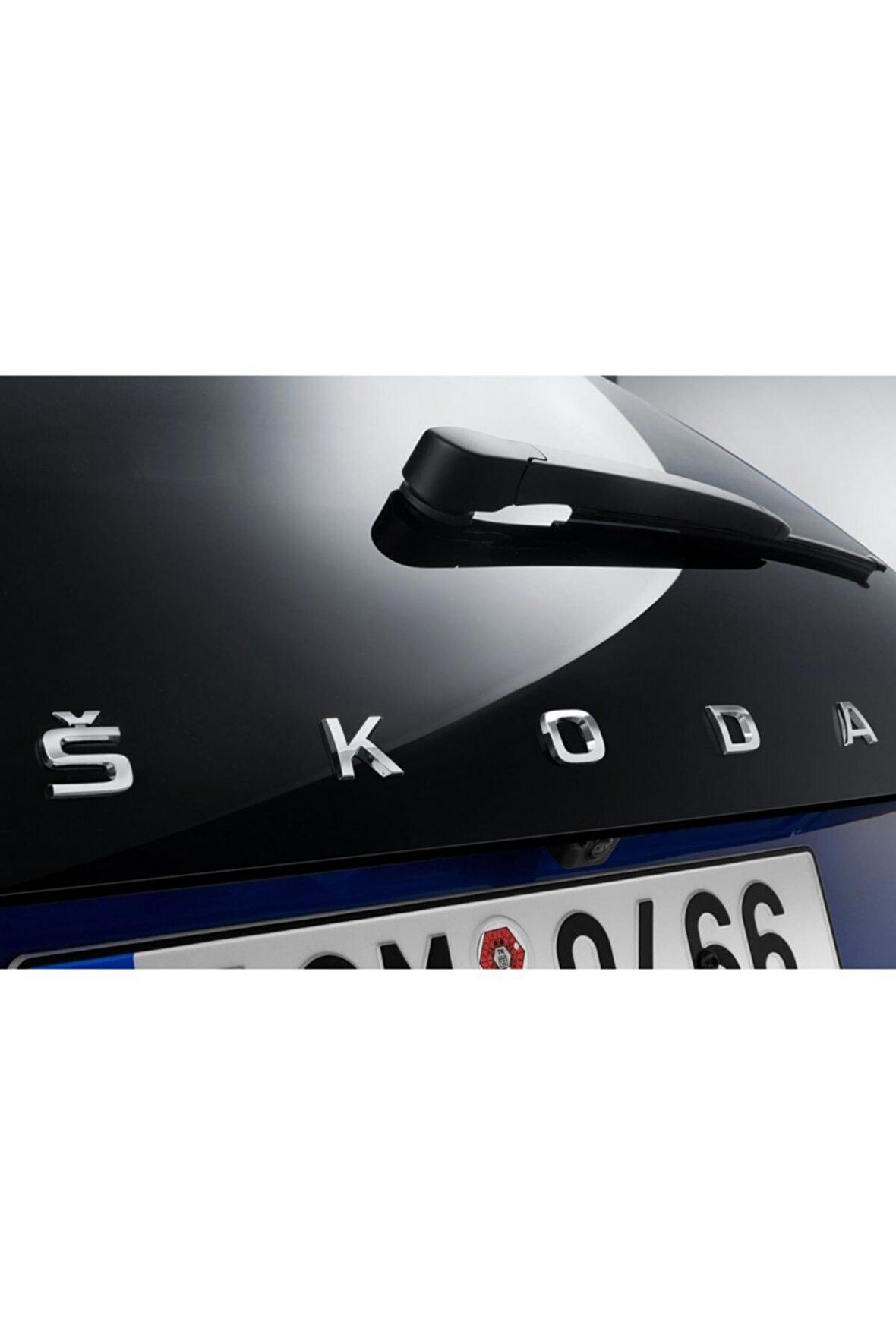 Skoda Bagaj Yeni Nesil Uzun Krom Abs 3m 3d Yazı Logo Amblem