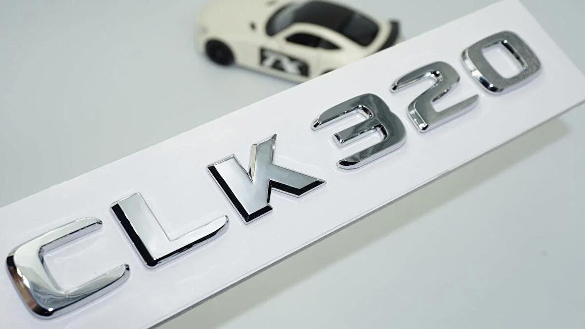 DK Tuning CLK320 Bagaj Krom ABS 3M 3D Yazı Logo Benz İle Uyumlu