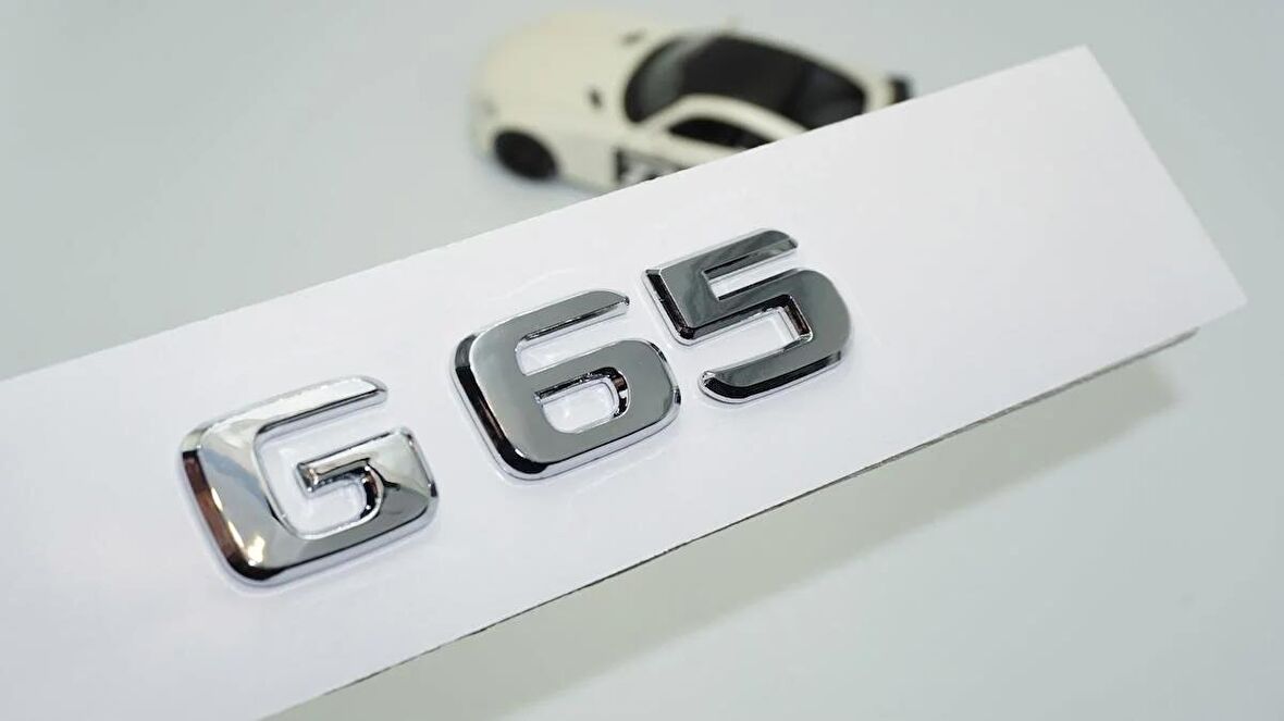 DK Tuning G65 Bagaj Krom ABS 3M 3D Yazı Logo Benz İle Uyumlu