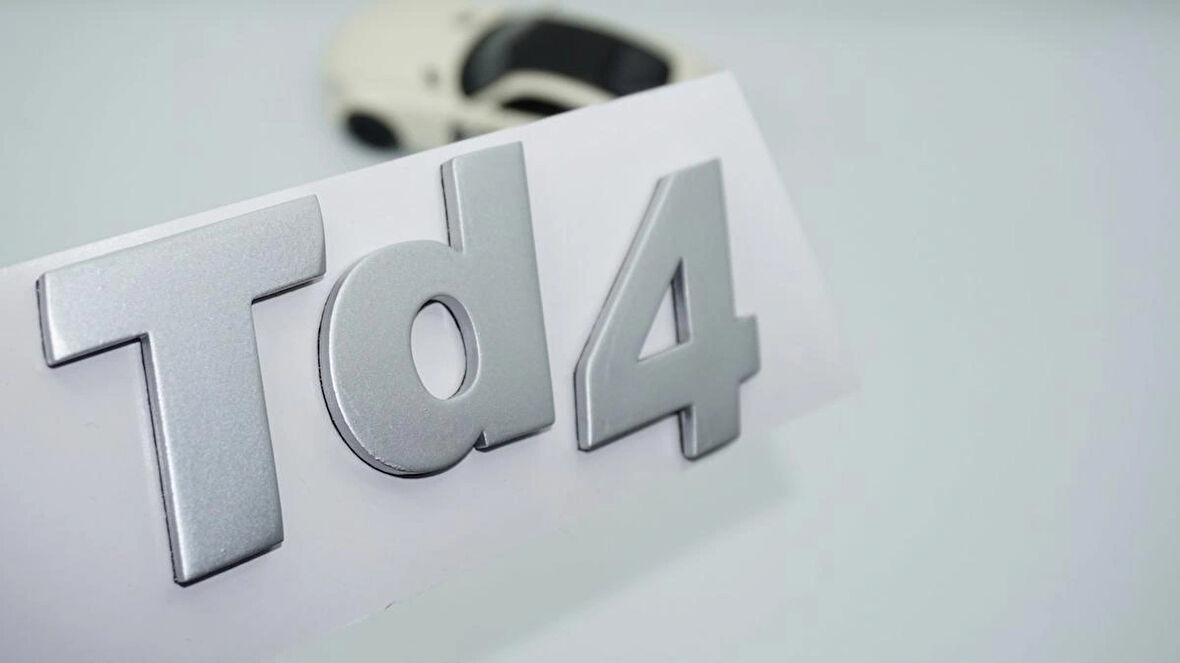 DK Tuning Td4 Freelander 1 3M Gri Bagaj Yazı Land Rover İle Uyumlu