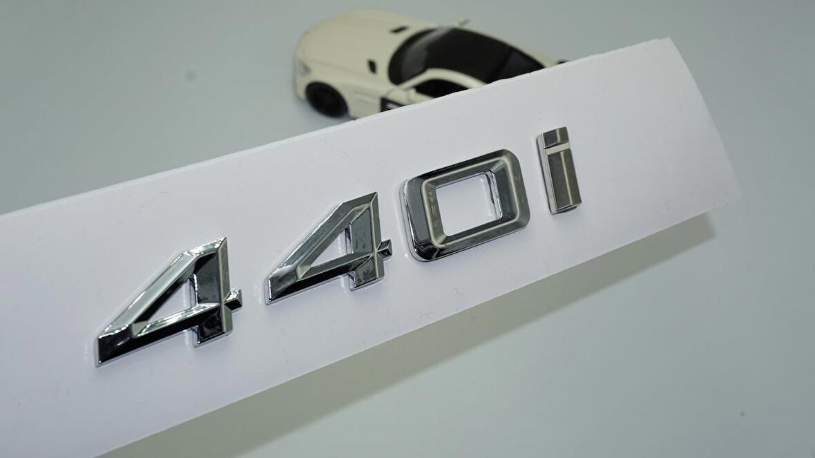Dk Tuning 440i Bagaj Krom Metal 3m 3d Yazı Logo Bmw İle Uyumlu