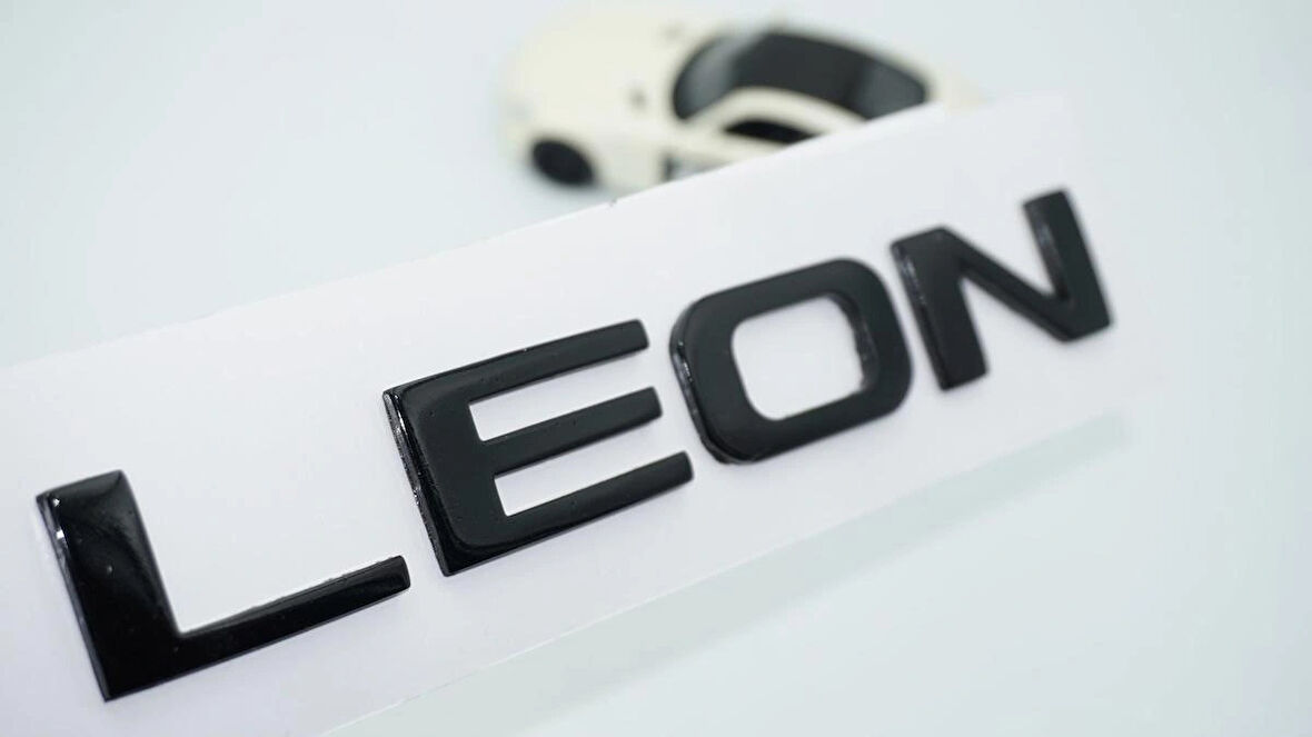 DK Tuning Leon Siyah ABS 3M 3D Bagaj Yazı Logo Seat İle Uyumlu