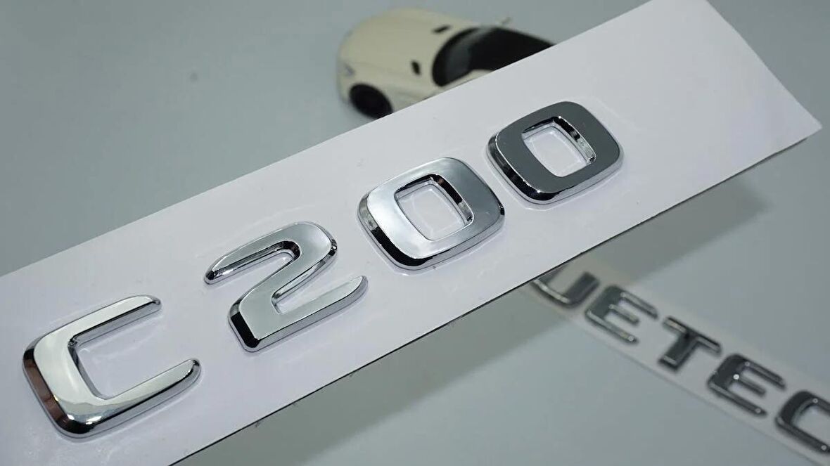 DK Tuning Benz C200 Bluetec Bagaj Krom ABS 3M 3D Yazı Logo