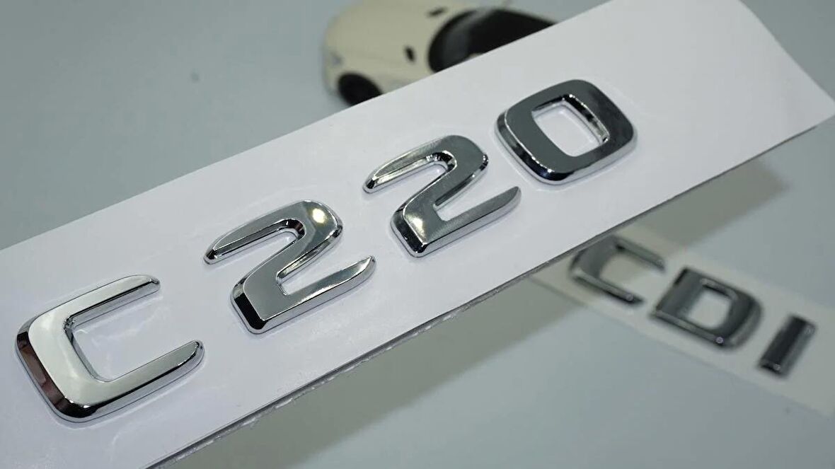 DK Tuning Benz C220 CDi Bagaj Krom ABS 3M 3D Yazı Logo