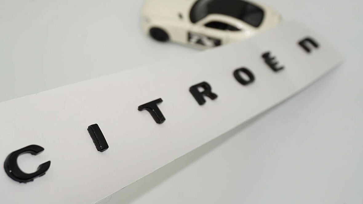 DK Tuning C4-X e C4-X Siyah Bagaj Logo Arma Citroen ile Uyumlu