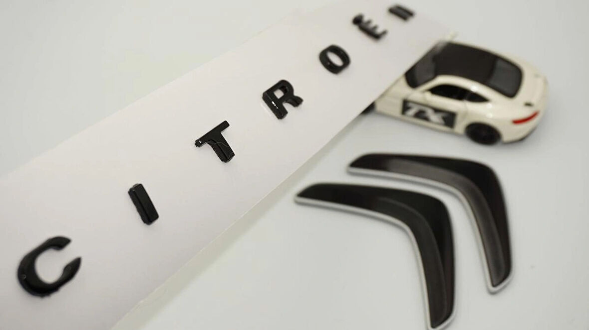 DK Tuning Citroen C4-X e C4-X Siyah Gri Bagaj Logo Arma Seti