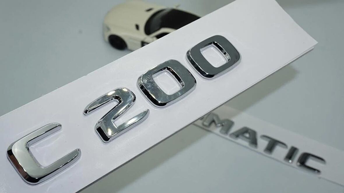 DK Tuning Benz C200 4Matic Bagaj Krom ABS 3M 3D Yazı Logo