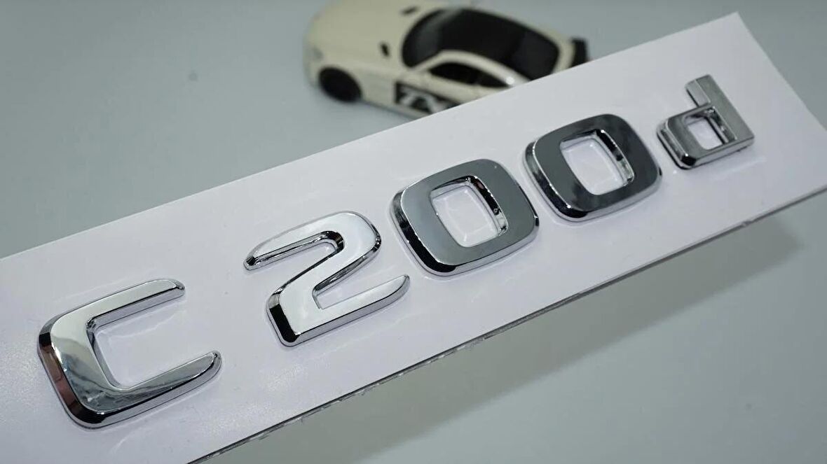 DK Tuning Benz C200d Bagaj Krom ABS 3M 3D Yazı Logo
