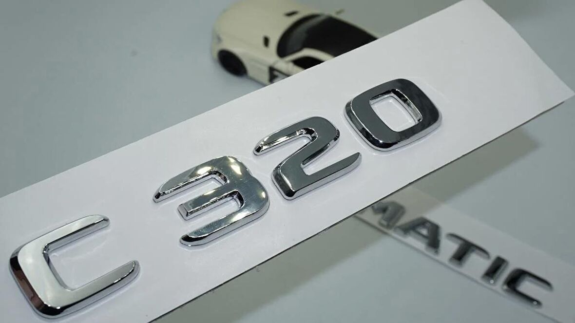 DK Tuning Benz C320 4Matic Bagaj Krom ABS 3M 3D Yazı Logo