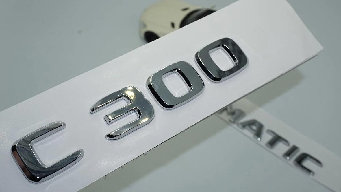 DK Tuning Benz C300 4Matic Bagaj Krom ABS 3M 3D Yazı Logo