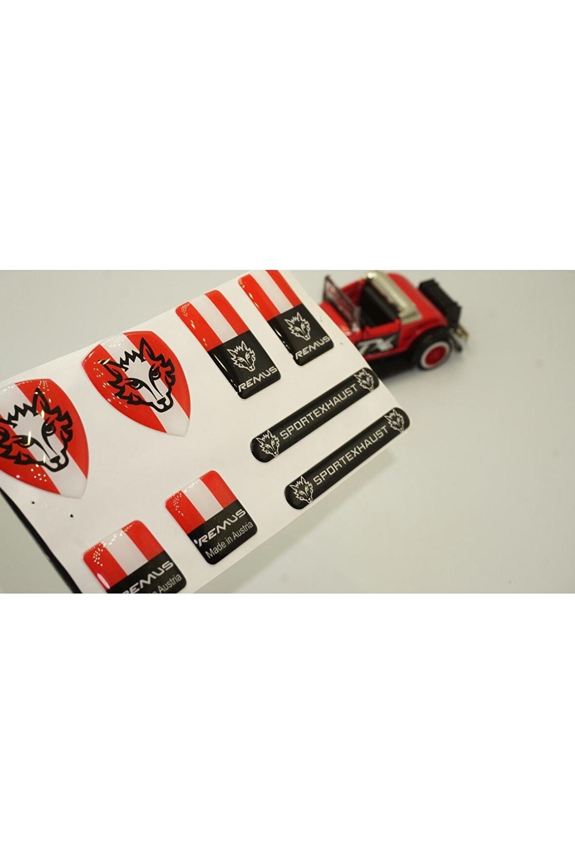 Sport Exhaust Logo Damla Silikon Grup Sticker