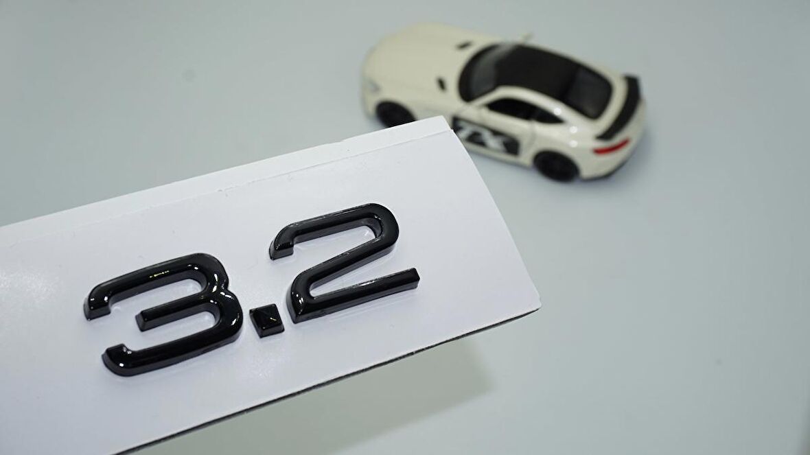 DK Tuning Audi 3.2 A3 A4 A6 A5 A7 A8 Bagaj Siyah ABS 3M 3D Yazı Logo