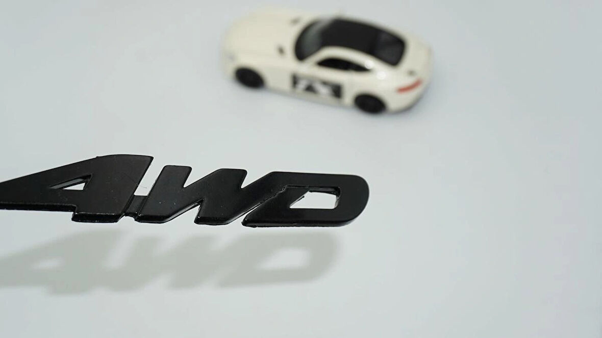 DK Tuning Arazi Off Road 4WD Siyah ABS Yazı Logo Amblem