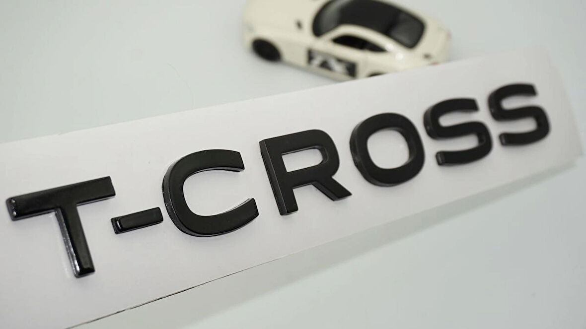 DK Tuning VW Volkswagen T-Cross Bagaj Siyah ABS Yazı Logo Amblem