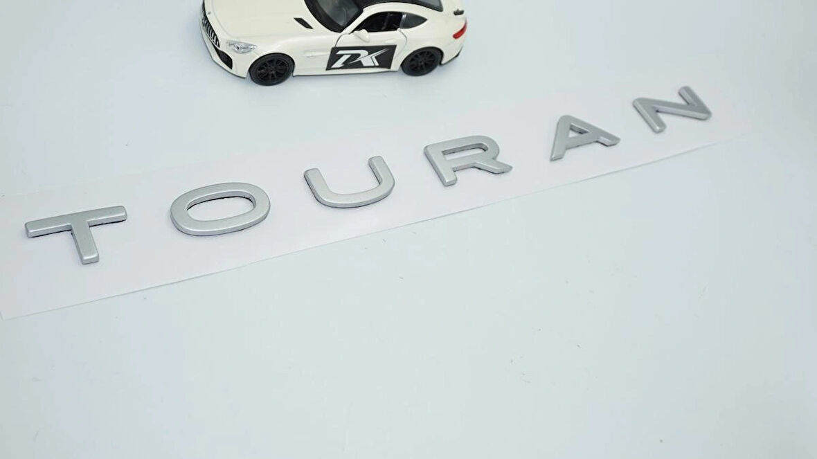 DK Tuning Touran Yeni Bagaj Gri ABS Yazı Logo Volkswagen İle Uyumlu