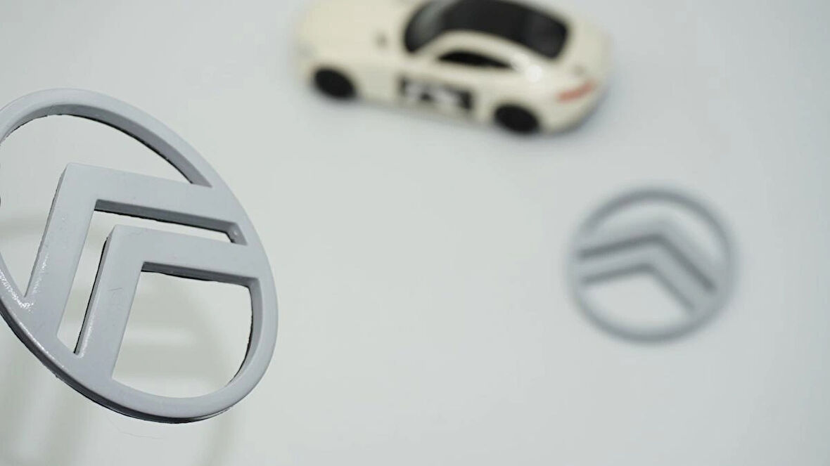 DK Tuning Citroen C3 C4 C5 C6 Gri ABS Yan Kanatlar Logo Arma Seti