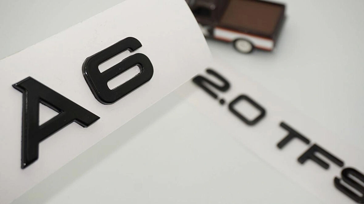 DK Tuning Audi A6 2.0 TFSi Parlak Siyah ABS Bagaj Yazı Logo Arma