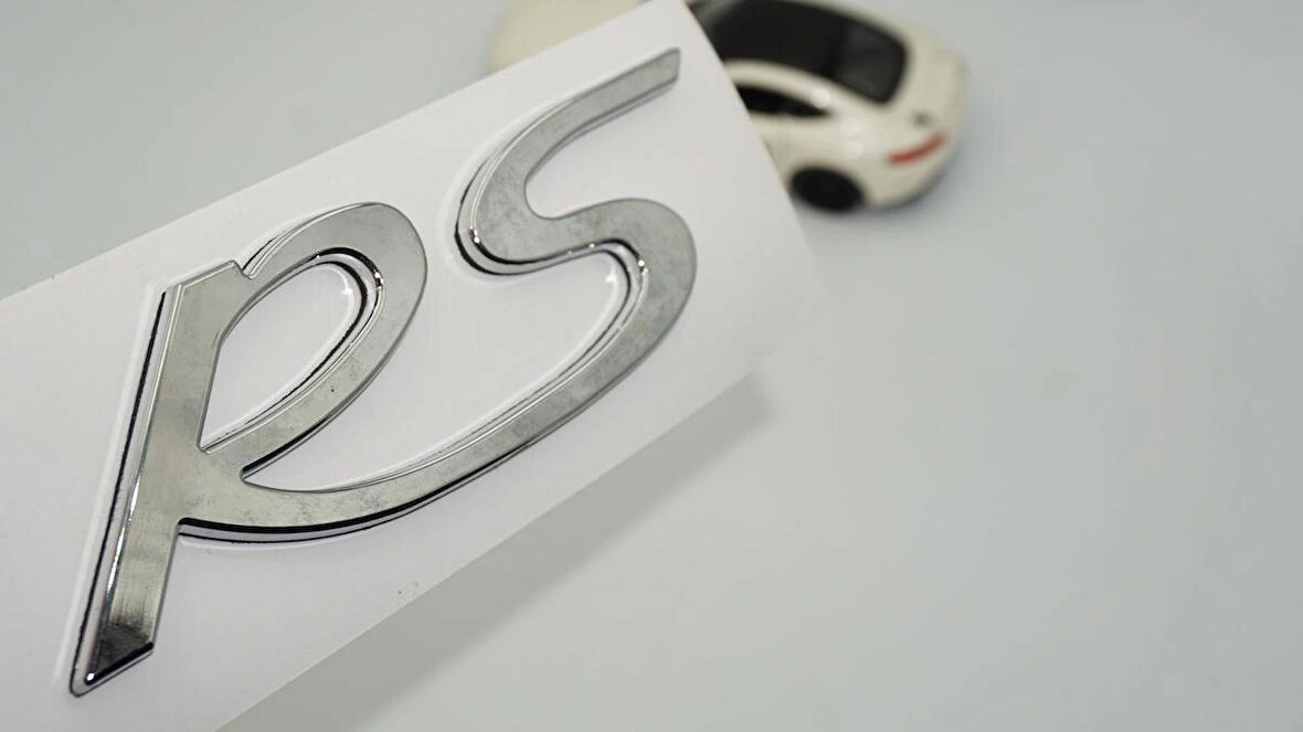 DK Tuning Porsche RS Bagaj Gümüş Krom ABS Yazı Logo Amblem