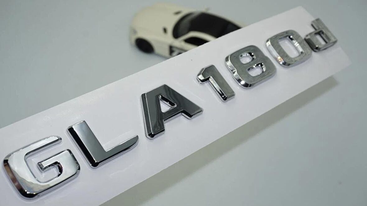 DK Tuning GLA 180d Bagaj Krom ABS 3M 3D Yazı Logo Benz İle Uyumlu