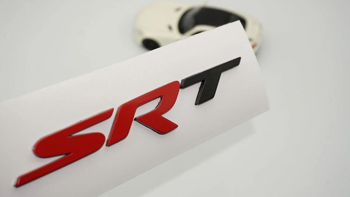 DK Tuning Dodge Challenger Billet SRT Kırmızı Siyah Logo Arma