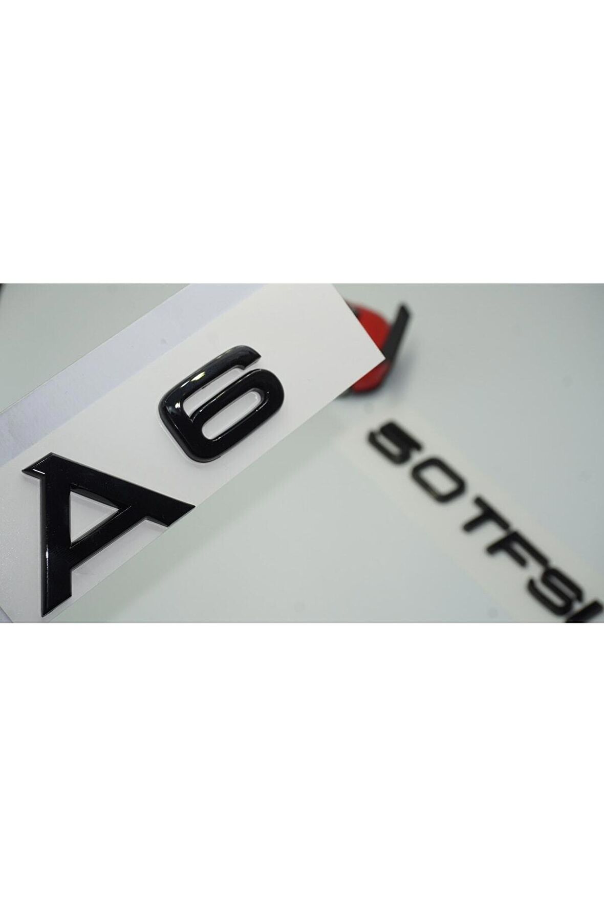 Audi A6 50 Tfsi Parlak Siyah Abs 3m 3d Bagaj Yazı Logo Orjinal Ürün
