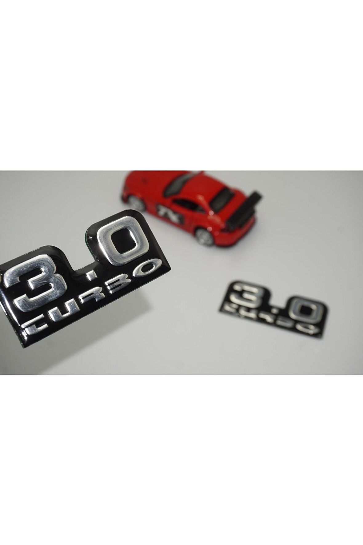 3.0 Turbo Logo Yan Çamurluk 3m Metal Logo Amblem Seti