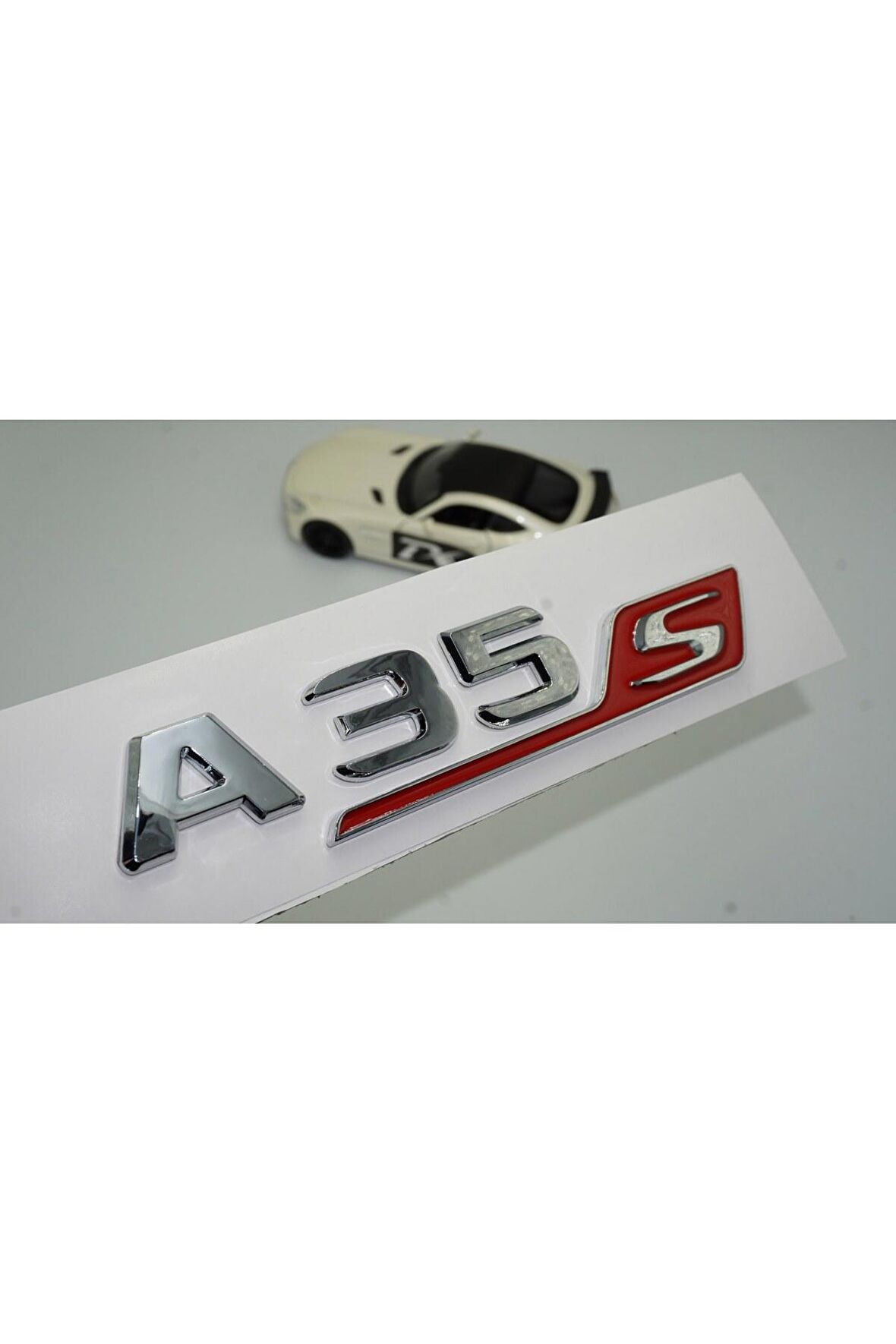 DK Benz A 35S Bagaj Krom Kırmızı ABS 3M 3D Yazı Logo