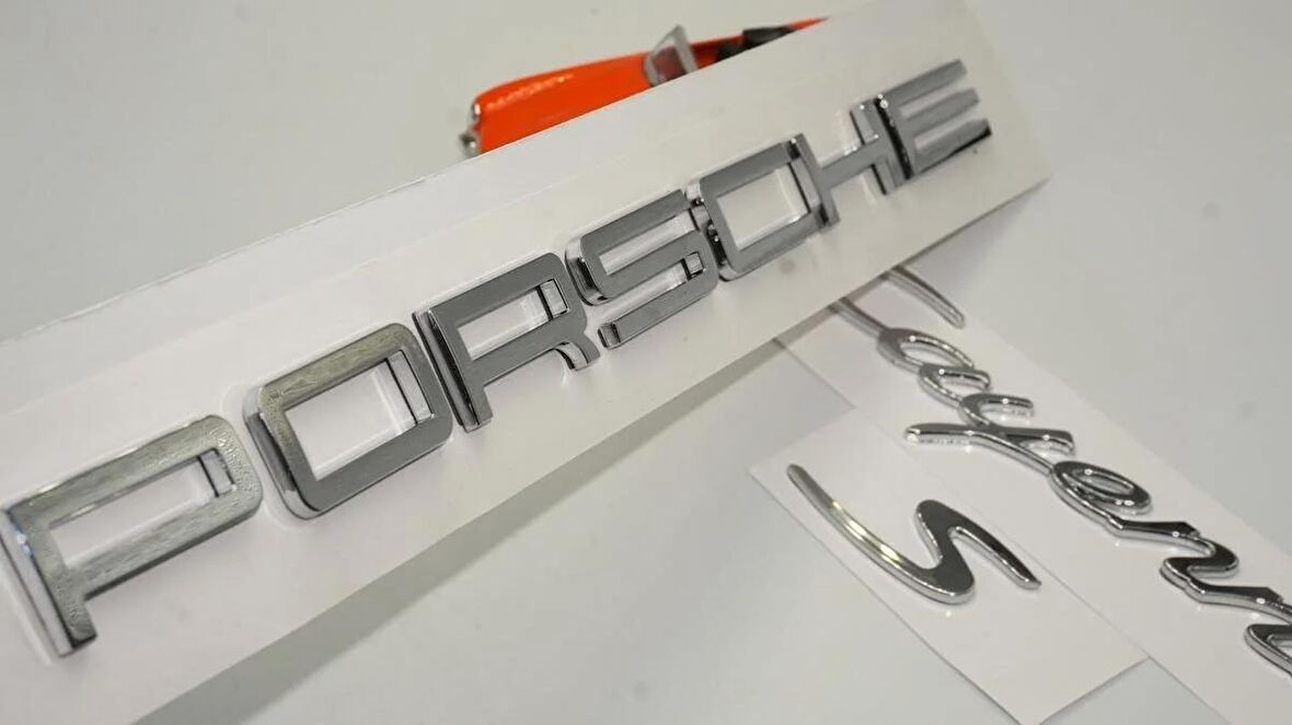 DK Tuning Porsche Cayenne S Bagaj 3M 3D ABS Yazı Logo Amblem Seti